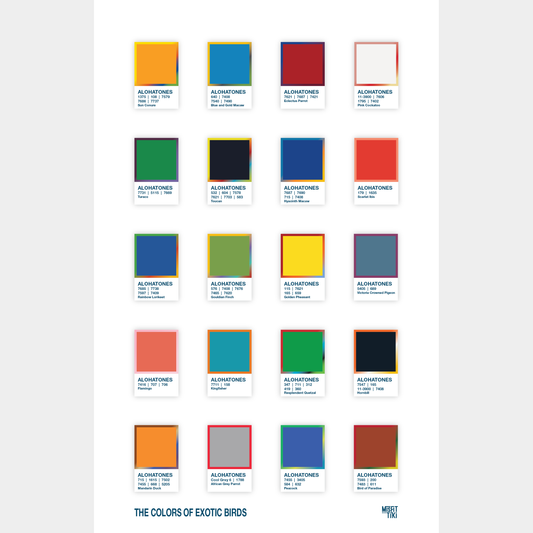 Alohatones: The Colors of Exotic Birds